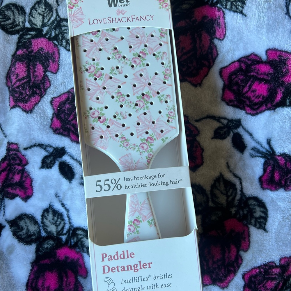 Floral Paddle Detangler Brush